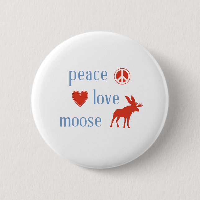 FriedensLiebe-Elche Button (Vorderseite)