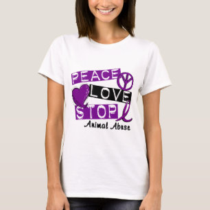 FRIEDENSLiebe-ENDtier-Missbrauch T-Shirt