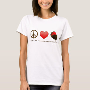 FriedensLiebe-Erdbeeren T-Shirt