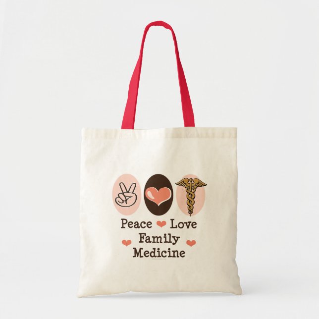 FriedensLiebe-Familien-Medizin-Taschen-Tasche Tragetasche (Vorne)
