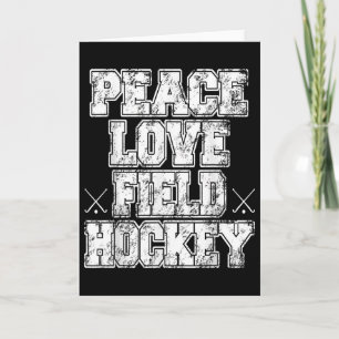 Friedensliebe Feldhockey Karte