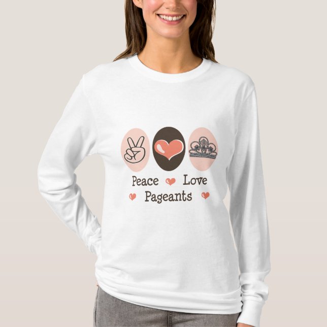 FriedensLiebe-FestzügeHoodie T-Shirt (Vorderseite)