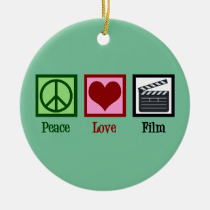 FriedensLiebe-Film-niedlicher Filmemacher Keramik Ornament