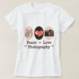 FriedensLiebe-Fotografie-Kamera-T - Shirt