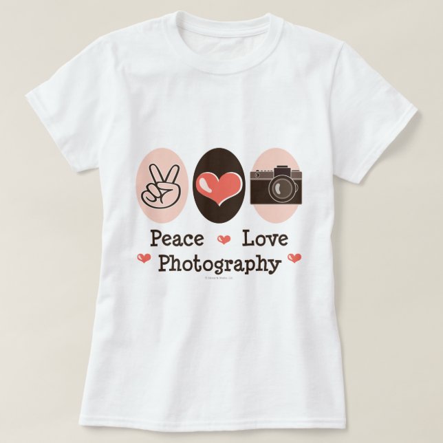 FriedensLiebe-Fotografie-Kamera-T - Shirt (Design vorne)