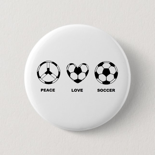 FriedensLiebe-Fußball Button (Vorderseite)