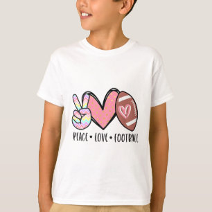 Friedensliebe Fußll Mama Cute für Frauen Teenager T-Shirt