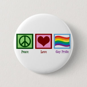 FriedensLiebe-Gay Pride Button