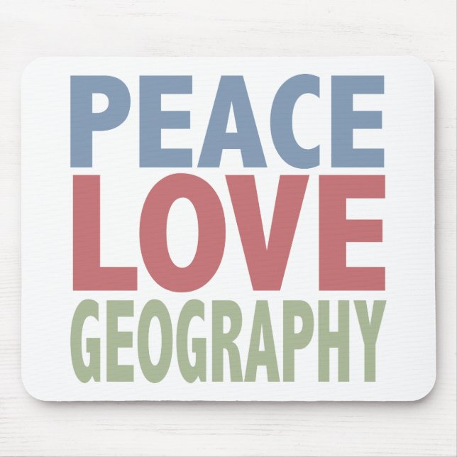 FriedensLiebe-Geografie Mousepad (Vorne)