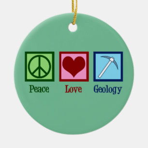 FriedensLiebe-Geologie Keramik Ornament