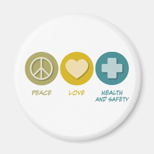 FriedensLiebe-Gesundheit und Sicherheit Magnet