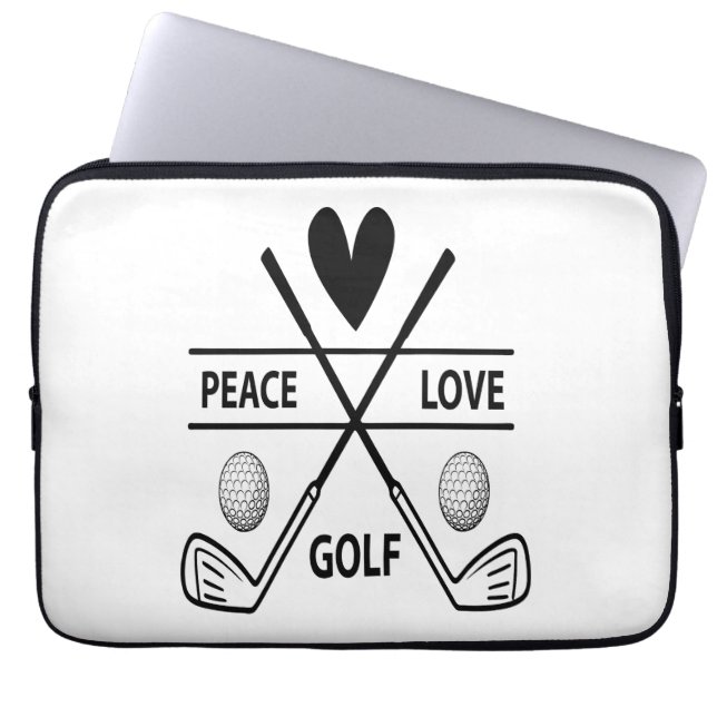 FRIEDENSLIEBE GOLF LAPTOPSCHUTZHÜLLE (Vorderseite)