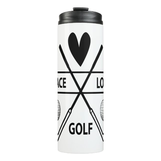 FRIEDENSLIEBE GOLF THERMOSBECHER (Vorderseite)