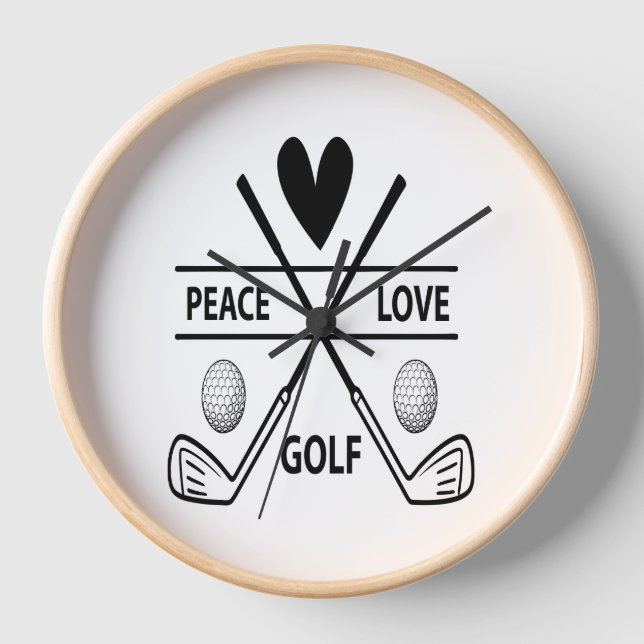 FRIEDENSLIEBE GOLF UHR (Vorderseite)