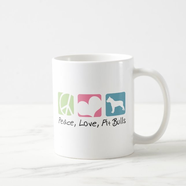 FriedensLiebe-Gruben-Stiere Kaffeetasse (Rechts)