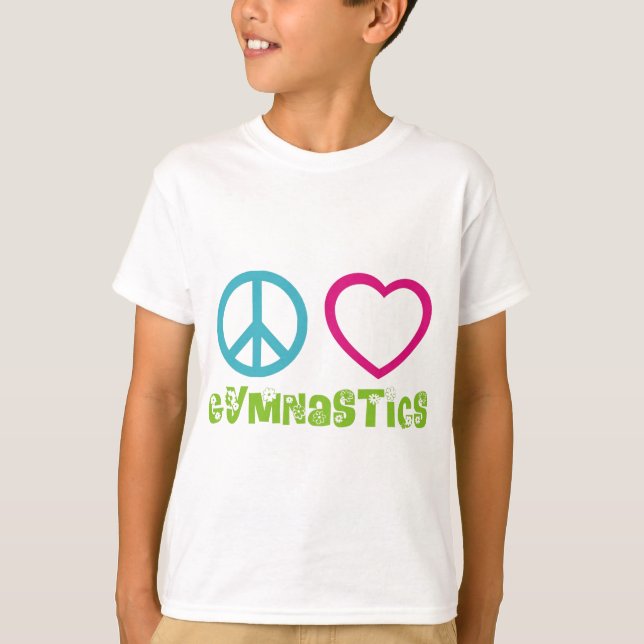 FriedensLiebe-Gymnastik T-Shirt (Vorderseite)