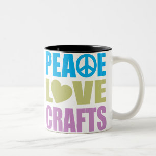 FriedensLiebe-Handwerk Zweifarbige Tasse