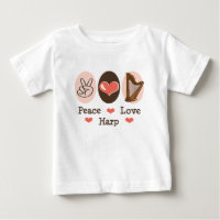 FriedensLiebe-Harfen-Baby-T - Shirt