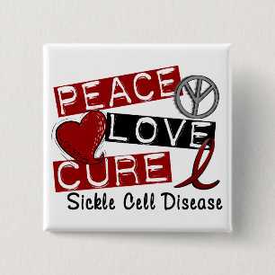 FriedensLiebe-Heilungs-Sichel-Zellen-Krankheit Button