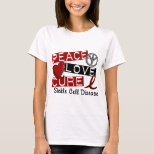 FriedensLiebe-Heilungs-Sichel-Zellen-Krankheit T-Shirt