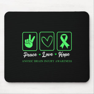 Friedensliebe Hoffnung Anoxisches Gehirn Illustrat Mousepad