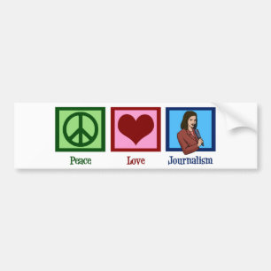FriedensLiebe-Journalismus Autoaufkleber