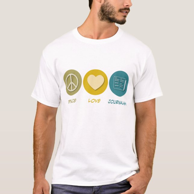 FriedensLiebe-Journalismus T-Shirt (Vorderseite)