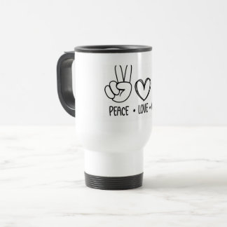 Friedensliebe Kaffe Morgen Vibes Reisebecher