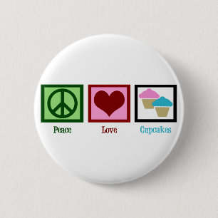 FriedensLiebe-kleine Kuchen Button