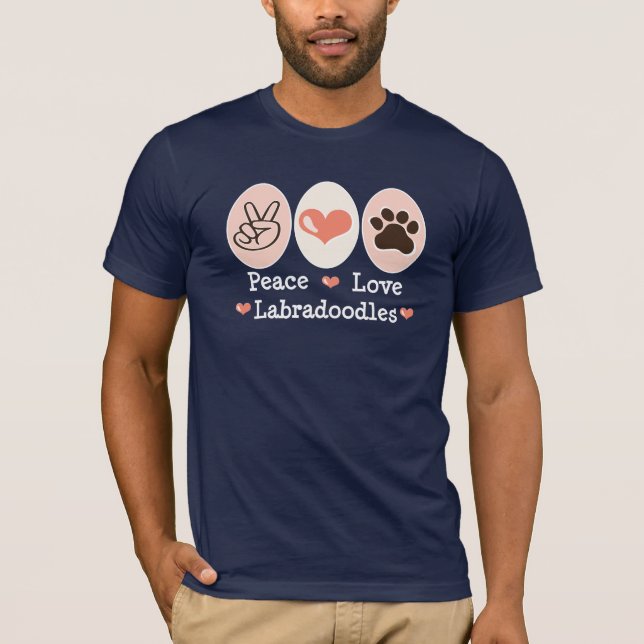 FriedensLiebe Labradoodles T-Shirt (Vorderseite)