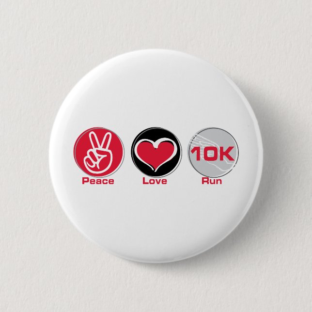 FriedensLiebe-Lauf 10K Button (Vorderseite)