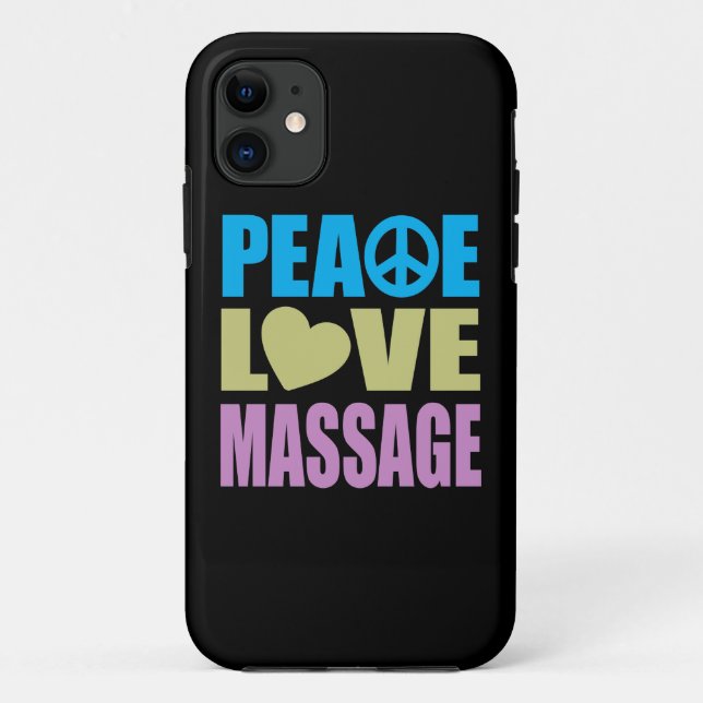 FriedensLiebe-Massage Case-Mate iPhone Hülle (Rückseite)