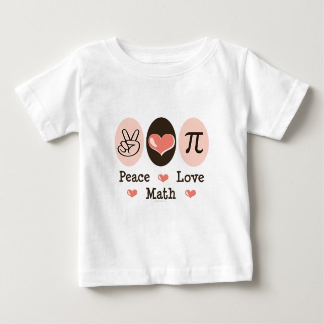 FriedensLiebe-Mathe-Baby-T - Shirt (Vorderseite)