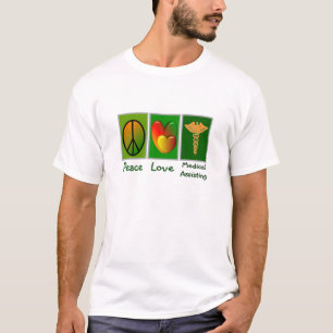 FriedensLiebe-medizinische Unterstützung T-Shirt