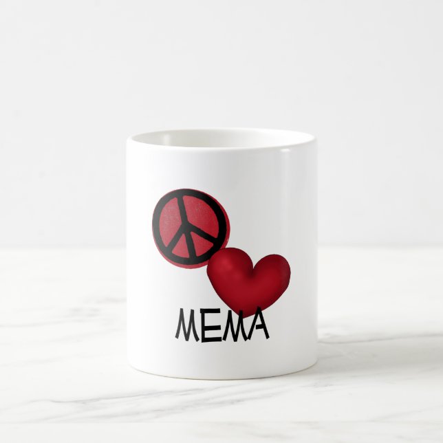 FriedensLiebe Mema Kaffeetasse (Mittel)