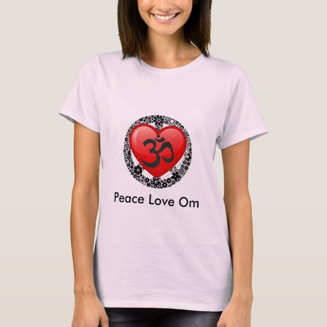 FriedensLiebe-OM-Baby - Puppe T - Shirt (Vorderseite)