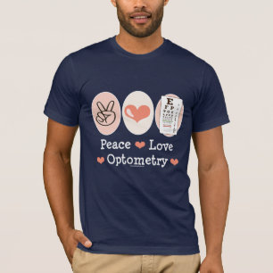 FriedensLiebe-Optometrie-Optometriker-T-Shirt T-Shirt