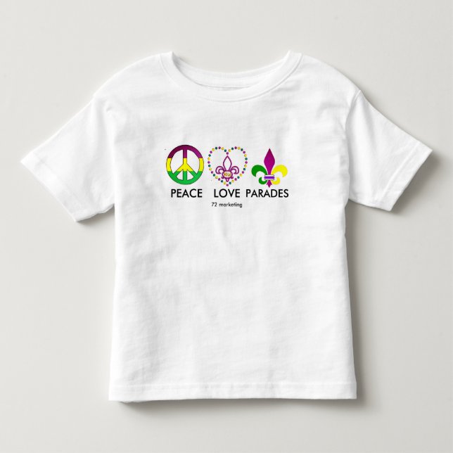 FRIEDENSLiebe-PARADEN Karneval-Shirt Kleinkind T-shirt (Vorderseite)