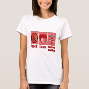 FriedensLiebe-Pflegeheim-Krankenpflege--Geschenke T-Shirt