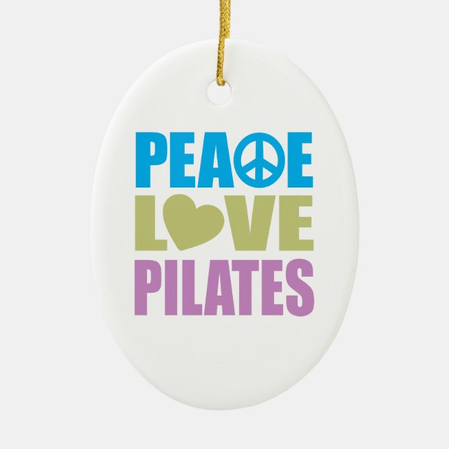 FriedensLiebe Pilates Keramikornament (Vorne)