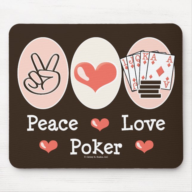 FriedensLiebe-Poker Mousepad (Vorne)