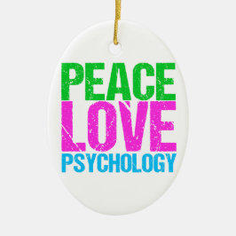 FriedensLiebe-Psychologie niedlich Keramik Ornament