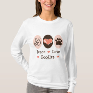 FriedensLiebe-PudelHoodie T-Shirt