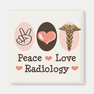 FriedensLiebe-Radiologie-Magnet Magnet