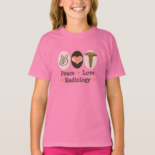FriedensLiebe-Radiologie scherzt Wecker-T-Shirt T-Shirt