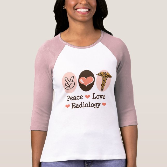 FriedensLiebe-Radiologieraglan-T-Shirt T-Shirt (Vorderseite)
