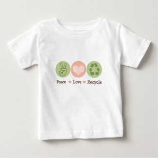 FriedensLiebe recyceln Baby-T-Shirt Baby T-shirt