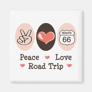 Friedensliebe Roadtrip Route 66 Magnet