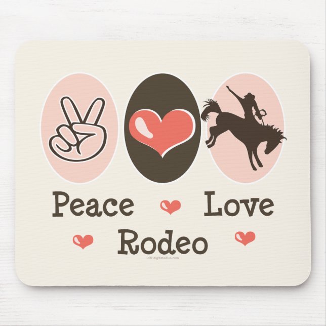 FriedensLiebe-Rodeo Mousepad (Vorne)