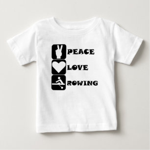 FriedensLiebe-Rudern Baby T-shirt